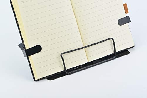 Citmage Desk Book Stand Document Holder Heavy Duty Metal Reading Stand Black for Book Magazine Menu iPad Music Score Speech Draft with 6 Adjustable Positions (Upgrade Edition)