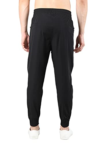 Image of CHKOKKO Men's Regular Fit Mid Rise Solid Sports Running Gym Track Pant Lower With Pocket