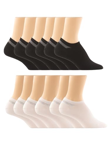 Felina Super No-Show Socks W/Heel Control 6-Pack3