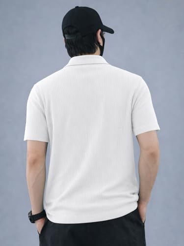 Image of Noble Monk Men's Solid Regular Fit Polo Shirt