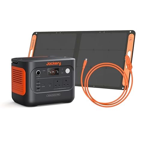 Jackery Solar Generator 1000 v2 with 100W Solar Panel & Car Charging Cable