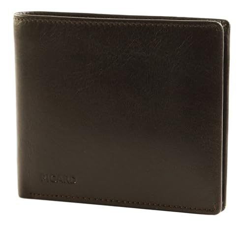 Porte-monnaie Picard Cuir Tennessee1 chocolat marron foncé pour homme élégant
