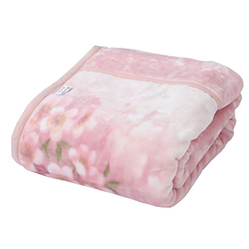 西川 合わせ毛布 シングル 洗える 2枚合わせ あったか 衿付き 柔らか マイヤー 冬 ピンク FQ02045400