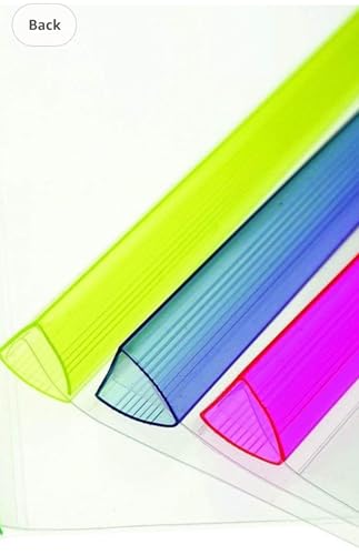 Image of Lai Lai Plastic File Folder A4 Size Transparent Storage Case Organizer, Pack of 5