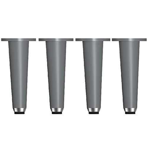 Ivan Tech Set of 4 Furniture Legs Feet Legs Modern Metal Cabinet Sofa Feet Dresser Coffee Table Couch Cupboard Chair Ottoman (Color : Gray, Size : 5x5x21cm)