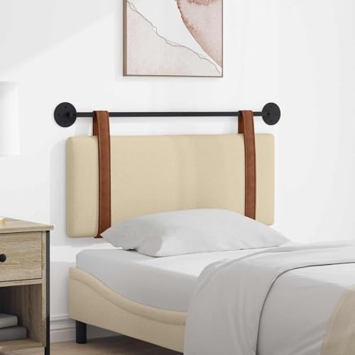 Lumanois Tête de lit Suspendue Uni Crème 110 x 55 x 5 cm PU Antique Têtes et Pieds de lit Crème,42031400