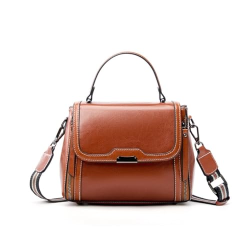 Sac à main pour femme noir marron et blanc au design simple