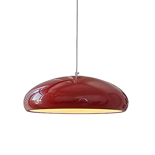 FAZRPIP Burgundy Metal Pendant Light Fixture Modern Single Head Hanging