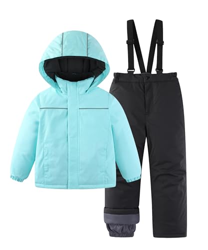 Image of Hiheart Boys Girls Winter Ski Jacket & Pants Set 2-Piece Snowsuit