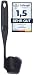 Produktbild Littfield® Drehkellenspatel Black Edition - Thermomix® Zubehör TM6 TM5 TM31 - Spatel-Lippe flexibel - Made in Germany - BPA-frei (Schwarz / Anthrazit)