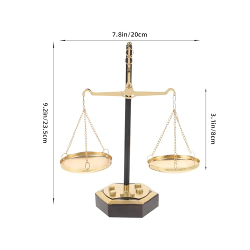 Balance en métal accessoire de bureau d'avocat et centre de table