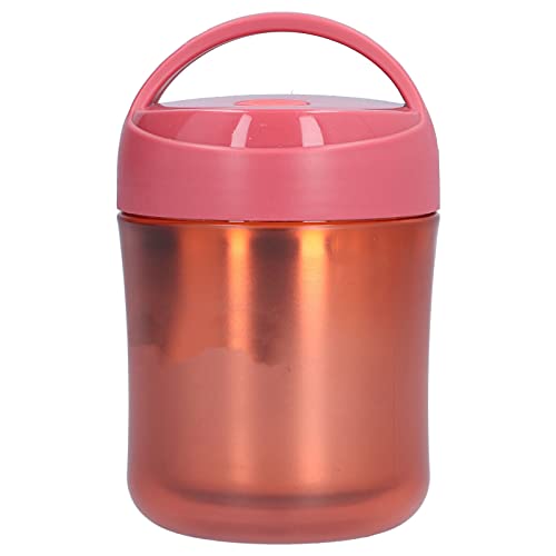 Akozon 500ml Termos de Cuchara de Sopa Aislada portátil: Juego de Contenedores de Alimentos de Acero Inoxidable, Accesorios para Niños de Niños, Lonchera Aislada y Taza de Sopa de Guardería (YELLOW)