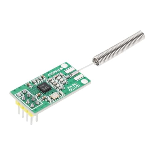 Alide Industrielles HF-Modul zur Informationsübertragung mit CC1101-Chip, 433 MHz drahtloser Transceiver für industrielle Steuerungssicherheitsalarme und Smart Homes