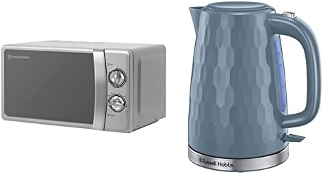 Russell Hobbs RHMM701C 17 Litre 700 W Cream Solo Manual Microwave with 5 Power Levels, Ringer & Timer, Defrost Setting, Easy Clean