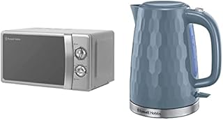 Russell Hobbs RHMM701C 17 Litre 700 W Cream Solo Manual Microwave with 5 Power Levels, Ringer & Timer, Defrost Setting, Easy Clean