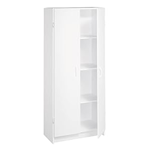 ClosetMaid Pantry Cabinet Cupboard with 2 Doors, Adjustable Shelves, Standing, Storage for Kitchen, Laundry or Utility…