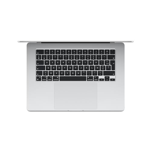 Apple 2024 Portable MacBook Air 15 Pouces avec Puce M3 : écran Liquid Retina 15,3 Pouces, 8 Go de mémoire unifiée, 256 Go de Stockage SSD, Clavier rétroéclairé, caméra FaceTime HD 1080p. Argent