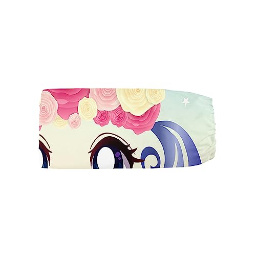 Image of Crib Bedding Set,3pcs Nursery Crib Bedding with Comforter Crib Sheet & Crib Skirt,Lovely Unicorn Flowers Printed Nursery Bedding for Baby Boys and Girls(Unicorn)