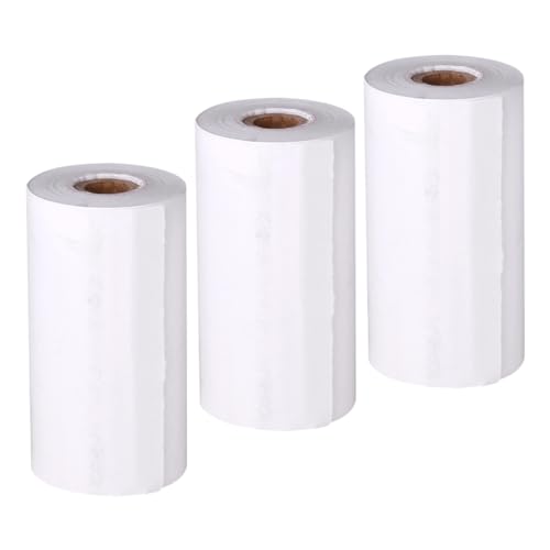 Housoutil 3 Rolls Instant Camera Refill Multi Function Thermal Printing for Images Accessory for Home Office Restaurants and More