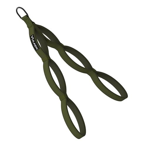 Vulken Tricep Rope Cable Attachments for Gym. Extra Long Tricep Rope LAT Pulldown Attachments Three Size in One Multi Workout Rope Handles Gym Accessories, Green