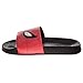 Josmo Kids SpiderMan Slide Open Toe - Boys Superhero Sandals Slip On Slides Beach Pool Water Shoes - Spidey Black/Red (Size 11/12 Little Kid)