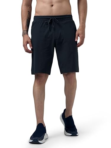 Image of TECHNOSPORT Men's Regular Fit Solid Sports Shorts with Duracool+ for Running, Training & Workout Wear