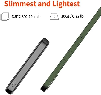 5V 2A 5000mAh USB power bank for heated Vest Jacket Gilet Scarf, OKZU Thin, Lightweight Small Portable Charger,Battery Pack for iPhone,Samsung,Heated Clothing