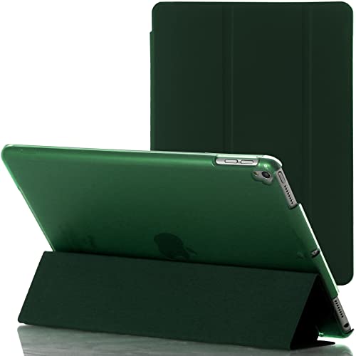 For Apple iPad Pro 10.5 2017 A1709 Smart case Magnetic Stand cover with Wake/Sleep (Emerald Green)