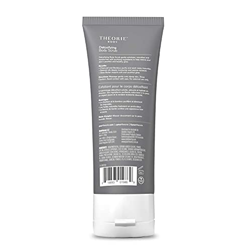 Theorie Charcoal Bamboo Body Scrub- Detoxifying Exfoliation, Micro Partials Gently Reveal Glowing Skin, Jojoba Oil, Sweet Almond Oil, And Sesame Oil Restore Moisture, 237 Ml #TOP1