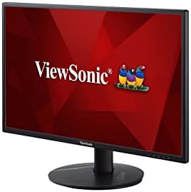 ViewSonic VA2418-SH 24-inch IPS Full HD Ergonomic Monitor with VGA, HDMI, Eye Care for Work and Study at Home, Black