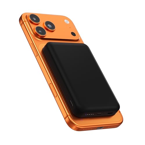 モバイルバッテリー 軽量 小型 10000mAh 大容量 最大20W急速充電Type-Cポート入力/出力 2台同時充電可能 LED残量表示 PD&QC3.0対応/PSE技術基準適合 出張/アウトドア/防災/停電対策/緊急用の必携品 MagSafe対応 iPhone 16/15/14 / 13 / 12シリーズ専用 v10