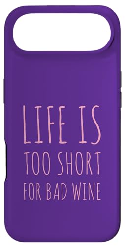 Life Too Short For Bad Wine Tasting�����݈��D�� �X�}�z�P�[�X iPhone Air �p