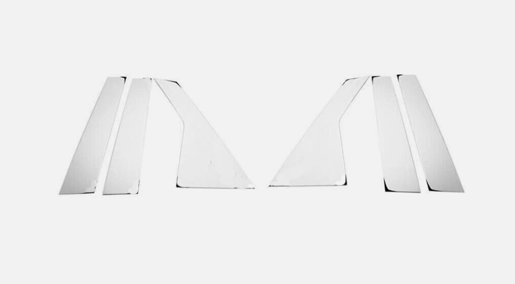 Stainless Steel Polished Chrome Pillar Post for 17-23 Cadillac cT6 (6 pcs Set)