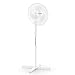 Klarstein White Blizzard - 16'' Standventilator, Ventilator für Garten, Heim, Büro, geräuscharm, 3 Geschwindigkeiten, Schwenkfunktion/Oszillation, 50W, weiß
