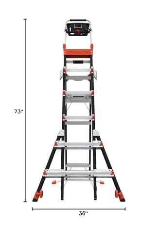 Little Giant 15131-001 Ladders, Select Step, 6 To 10 Ft, Adjustable Step Ladder, Fiberglass thumb #14