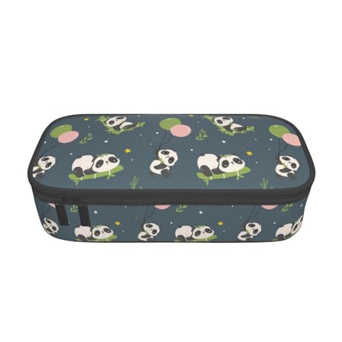 Image of Cute Panda Pencil Case Aesthetic Large Capacity Pen Pouch | Storage Bag with Compartments for Travel School Office Organizer
