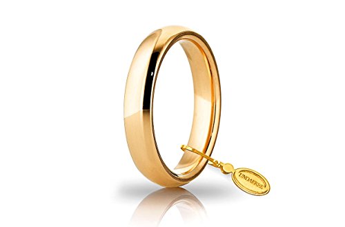 fedi unoaerre Fede Nuziale Unoaerre Comoda da 4 mm oro giallo 18kt dal n. 8 al n. 19