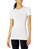 Tommie Copper Women's Core Compression Short Sleeve Crew Neck Shirt, White, Small