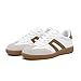 Women's Retro Gum Sole Fashion Sneakers-Lace Detail Casual Retro Walking Shoes-Gum Sole Casual Tennis-Anti Slip Trainers（Beige Grey,8）