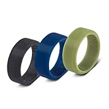 Everyday Versatility: Built for adventure and work, these silicone rings keep up through hiking trails, gym sessions, or weekend yard work without cracking or bending like metal bands. Durable Silicone Build: Made with premium silicone, this 3-pack w...