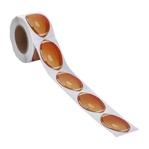 Officeship 250 Pcs 2" Dia American Football Sticker, Sports Ball Stickers #TOP1