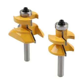 Amazon.com: Liru Flooring Wainscotting Tongue and Groove Router Bit 8MM ...