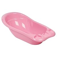 URBNLIVING 100L Sindi Plastic Travel Portable Newborn Toddler Baby Bath Seat Tub (Pink)