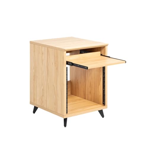 Gator Frameworks Elite Furniture Series 10U Studio Rack Tisch in Ahorn-Finish matt (GFW-ELITEDESKRK-MPL)