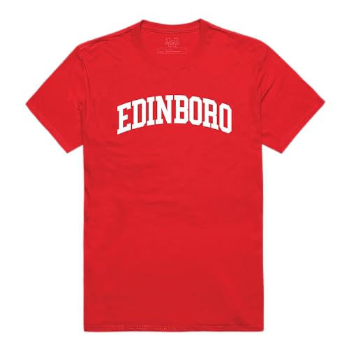 Edinboro University Fighting Scots College Tee, Red, X-Large