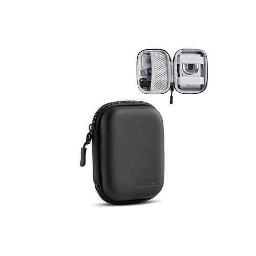 Digital Camera Case for CAMKORY, KODAK PIXPRO FZ45/FZ55, Canon IXUS 285 HS, Lecran, Small Travel Compact Camera Holder with Mesh Pocket for Accessories SD Card (Black-PU)