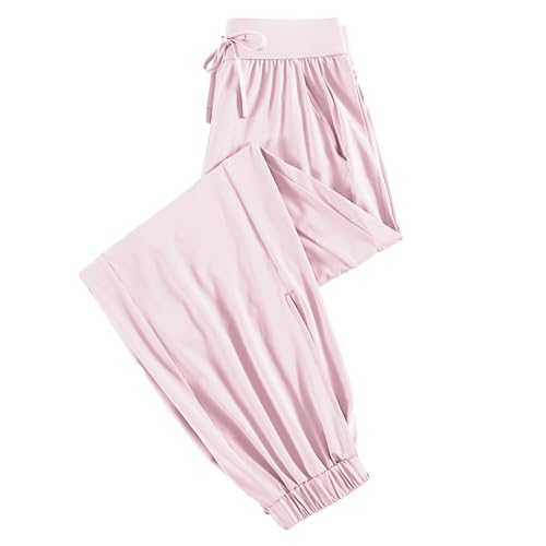 Pantalon de survêtement en soie glacée pour le yoga le running et la détente
