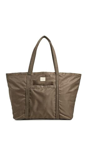 Loeffler Randall Women's Dina Travel Tote, Brown/Black Check, One Size