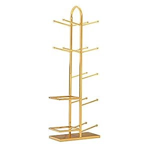 Basketbalwagen Ballenrekken voor Basketballen, Gouden Vloer Opslaghouder voor Sportuitrusting voor Home Gym, Verticaal…