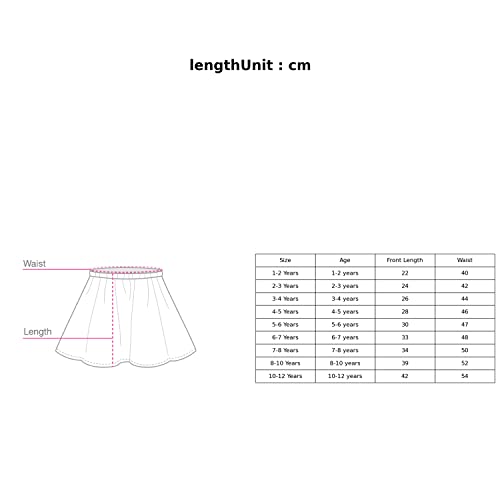 Image of Hopscotch Girls Polyester Blend Floral Print Knee Length Skirt